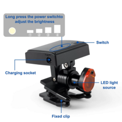 dental headlight clip on